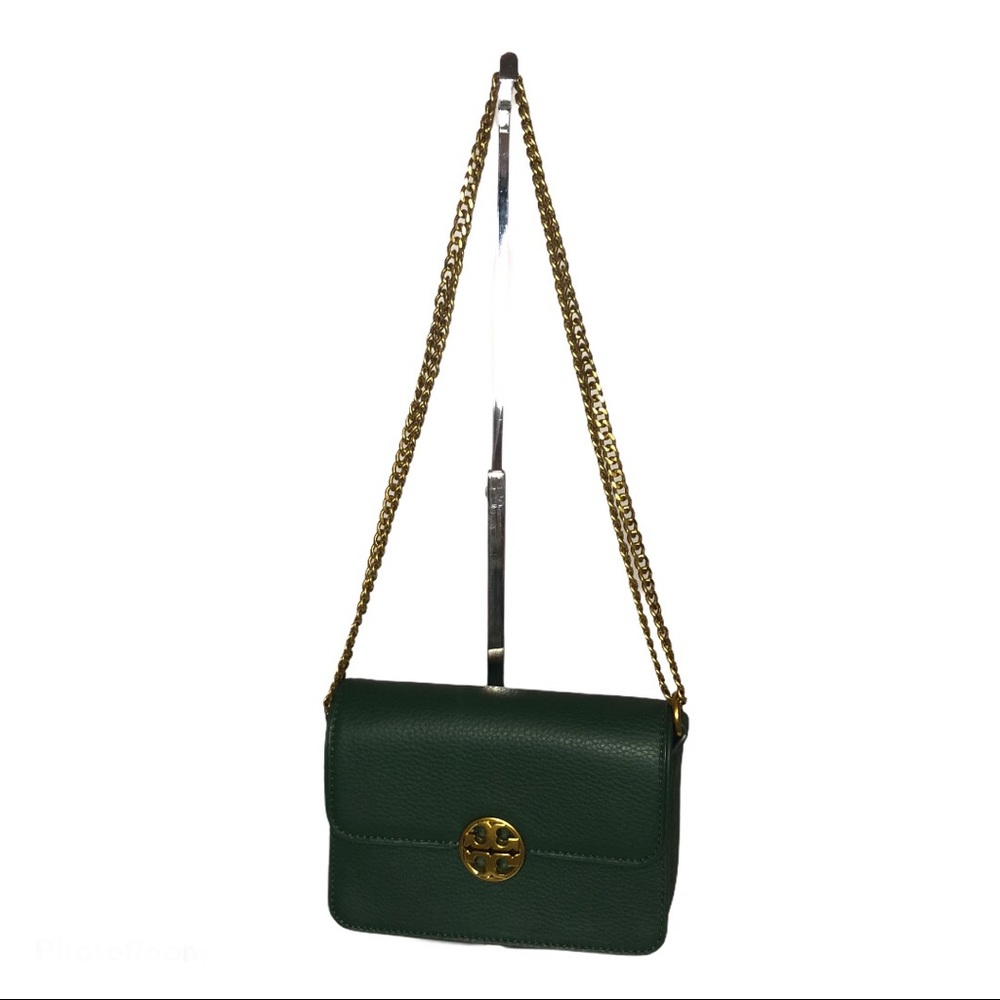 Tory Burch Green Mini Chelsea shoulder bag